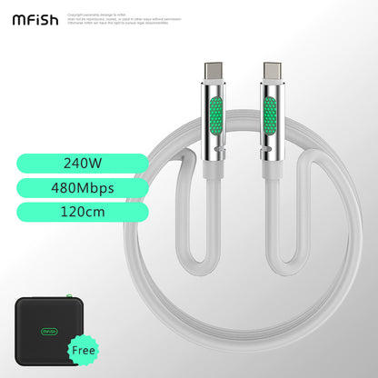 MfiSh Aroma Bee 240W Type-C to Type-C Aromatherapy Data Cable Charging Line