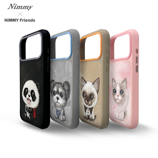Nimmy Big Eyes Pets Cute 3D Embroidery Case Cover