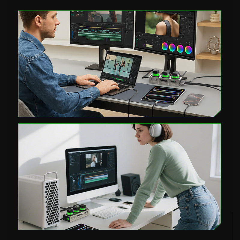 Mfish E-Tank Power Station 140W GaN PD Desktop Charger