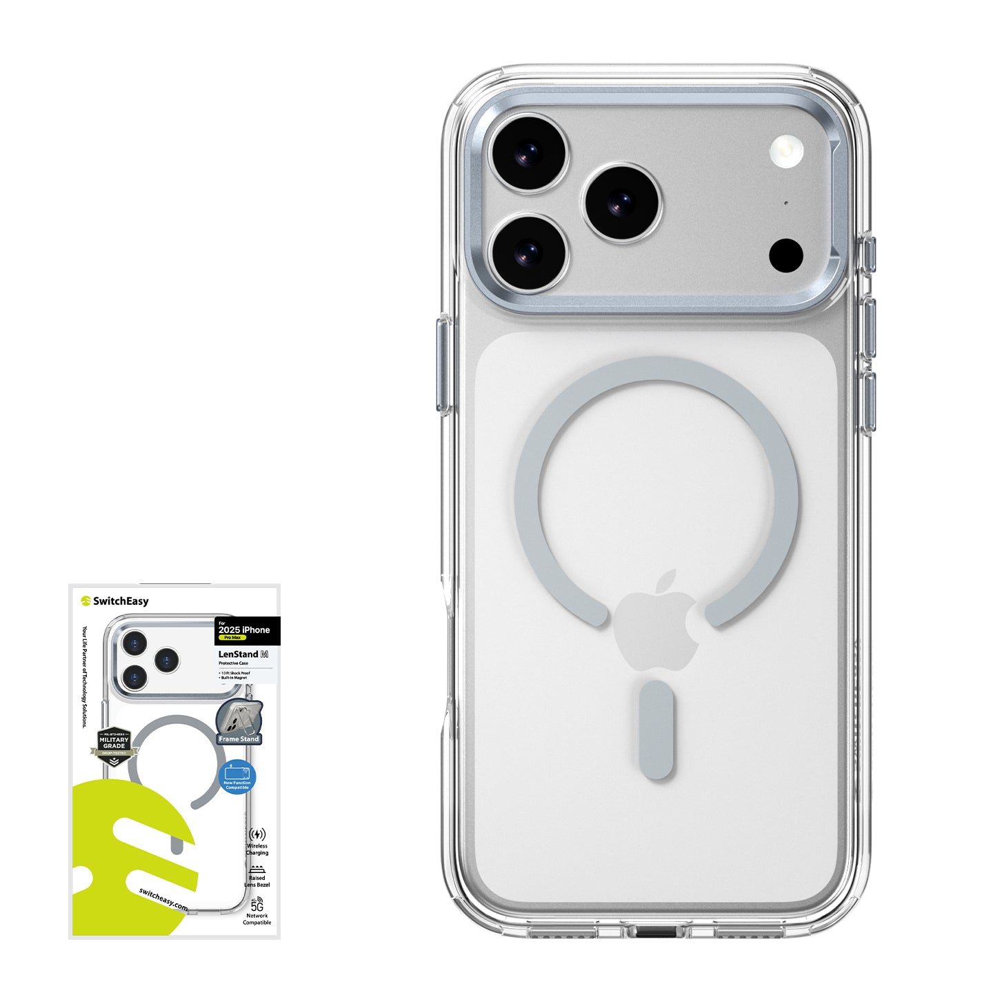 SwitchEasy LenStand M MagSafe Shockproof Stand Guard Protective Case Cover