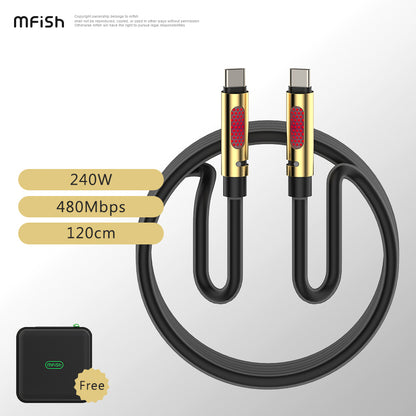 MfiSh Aroma Bee 240W Type-C to Type-C Aromatherapy Data Cable Charging Line