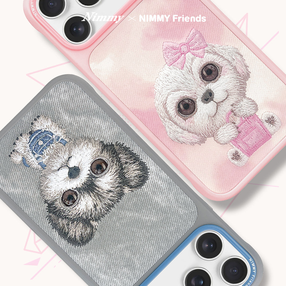 Nimmy Big Eyes Pets Cute 3D Embroidery Case Cover