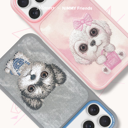 Nimmy Big Eyes Pets Cute 3D Embroidery Case Cover