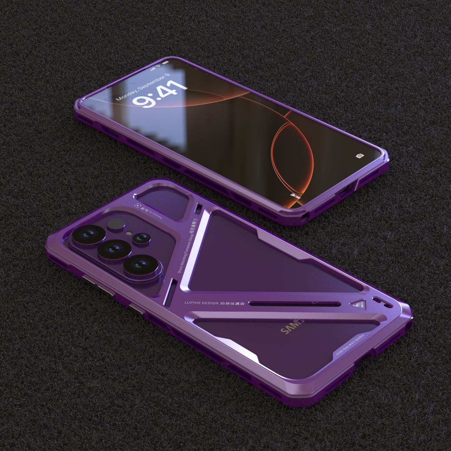 Luphie Warrior Armor Military-Grade Drop Protectioon Aluminum Alloy Heat Dissipation Metal Case Cover