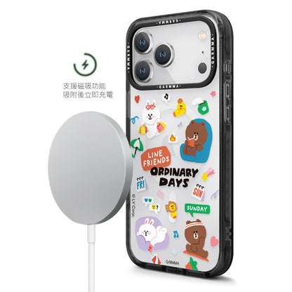 GARMMA Line Friends Ordinary Days MagSafe Premium Military Grade Drop Tested Impact Case Cover