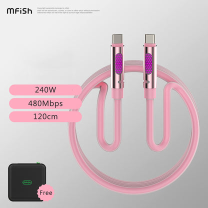 MfiSh Aroma Bee 240W Type-C to Type-C Aromatherapy Data Cable Charging Line