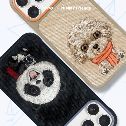Nimmy Big Eyes Pets Cute 3D Embroidery Case Cover