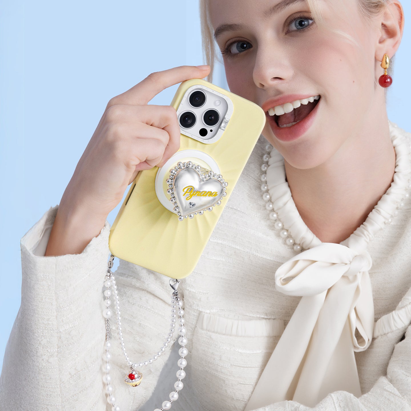 PYNANA Madeleine Jewelry Aesthetics & Handcraft MagSafe Phone Holder Grip Stand