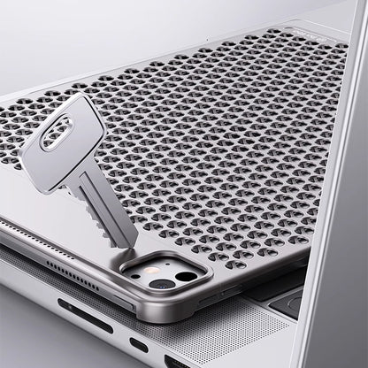 Armor King Aluminum Alloy Heat Dissipation Aromatherapy Protective Cover Case for Apple iPad