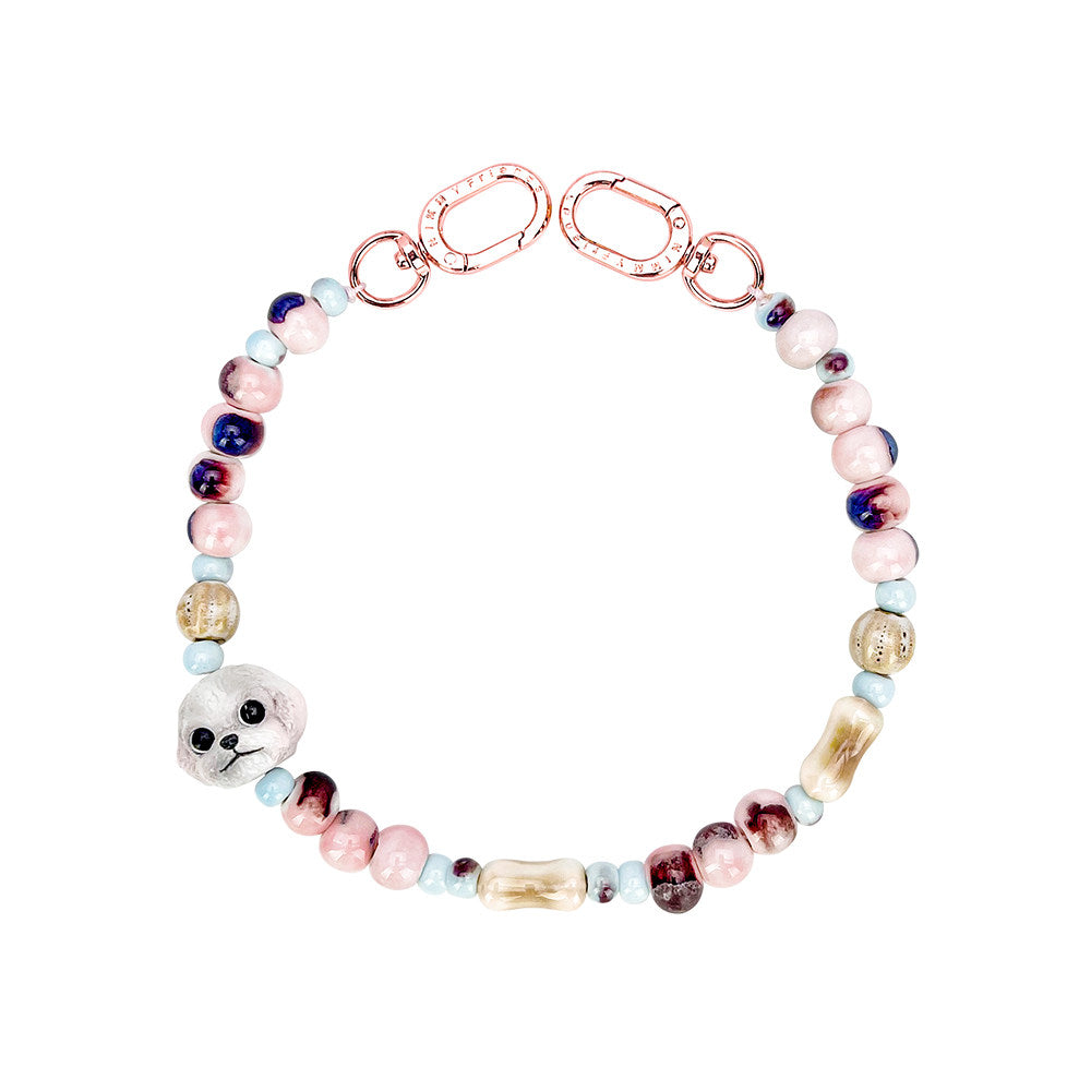 Nimmy Big Eyes Cute Pets 3D Ceramic Bracelet Phone Lanyard