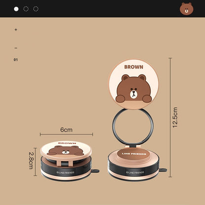 Line Friends Vacuum Suction Magnetic Folding Mount Phone Holder Navigation Bracket