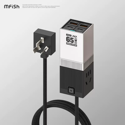 Mfish Electronic Mobile Power Station GaN 65W PD Fast Charger