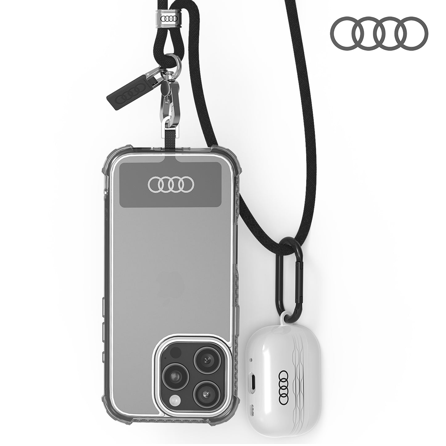 AUDI Nylon Crossbody Phone Lanyard 6mm - R8 D1