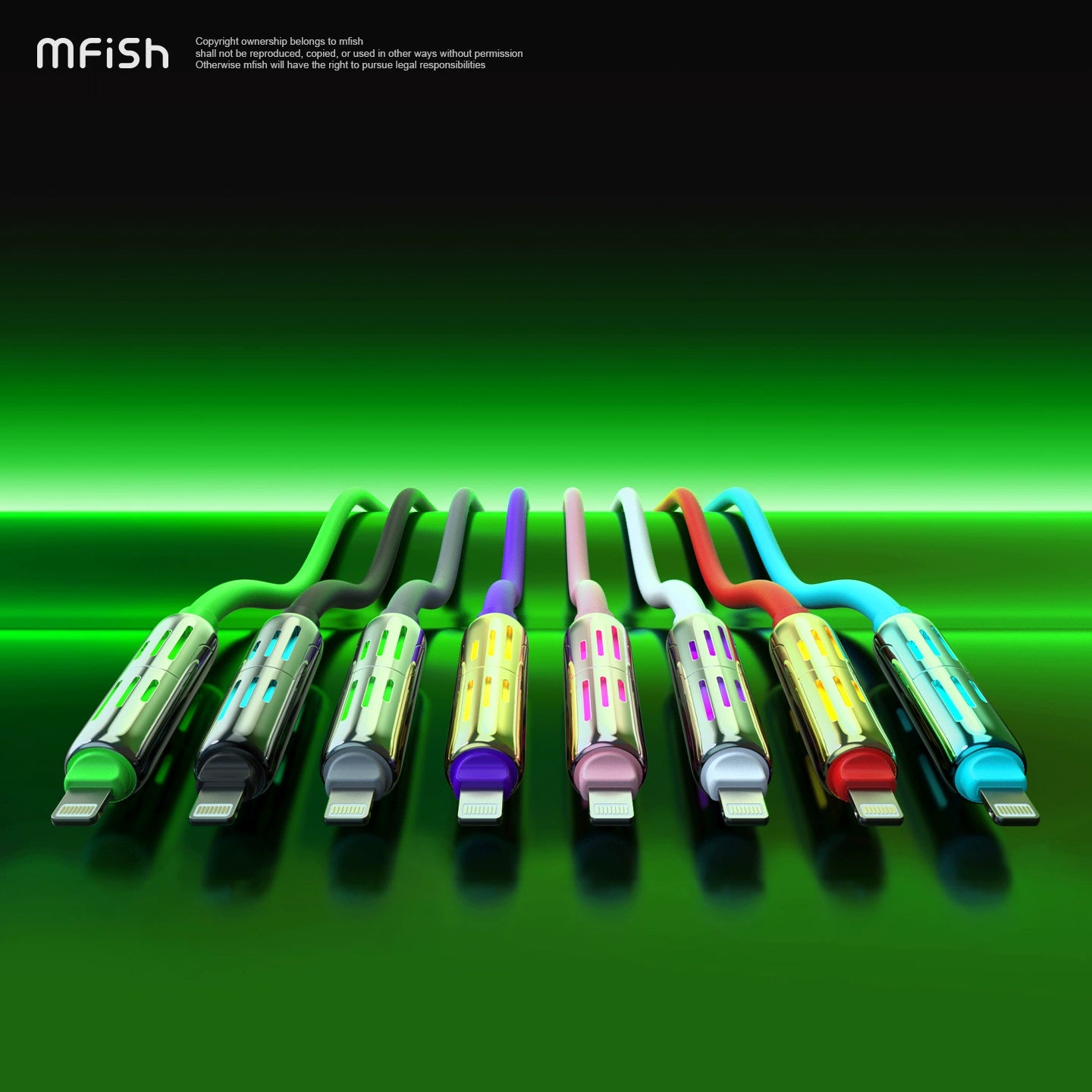 Mfish Armored Dragon I 240W USB-A+Type-C to Lightning+Type-C 4-in-1 Data Cable Charging Line