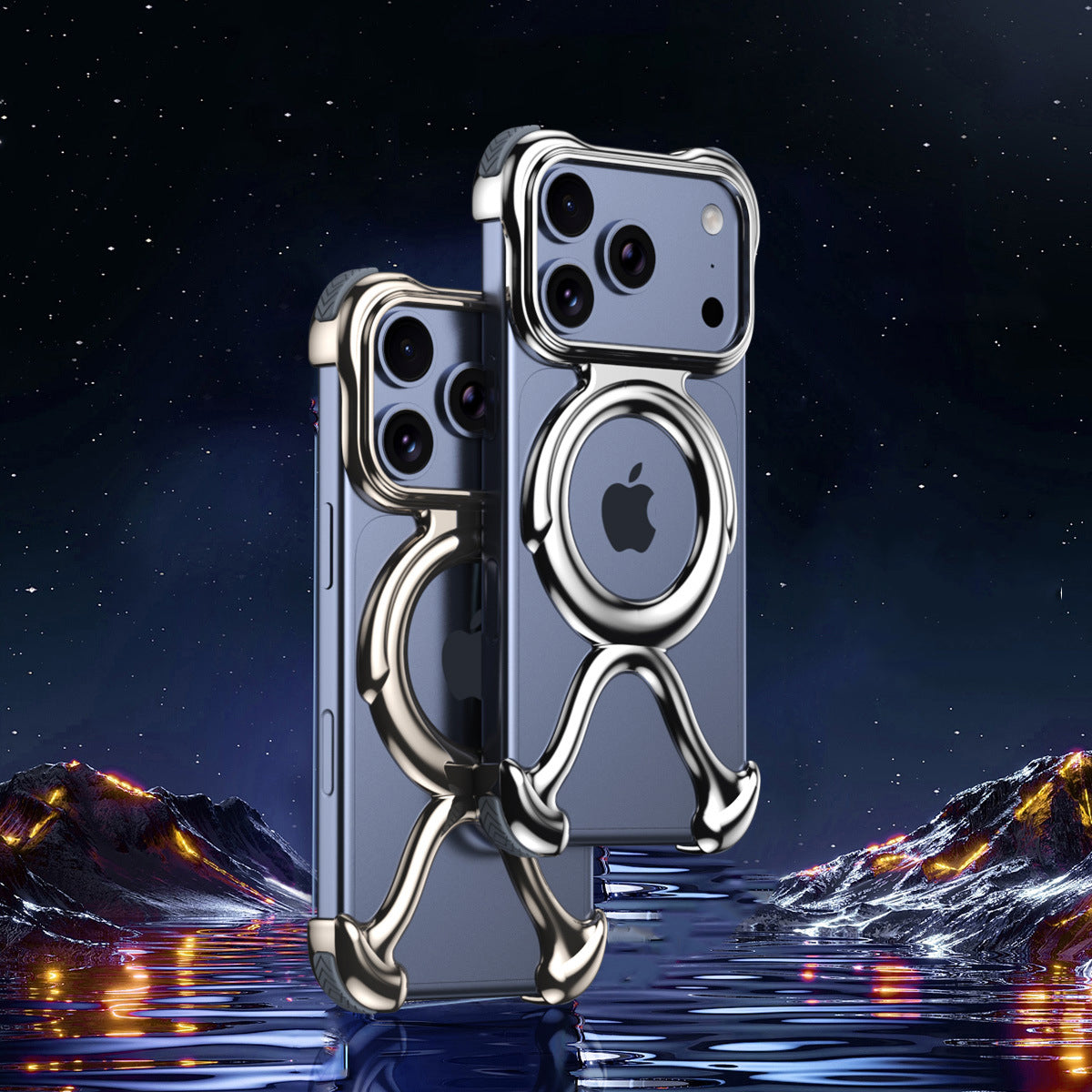 Armor King Chivalry MagSafe Air Cushion Liquid Metal Case Cover