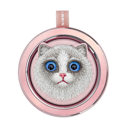 Nimmy Big Eyes Cute Pets 3D Embroidery Magnetic Bracket Phone Holder