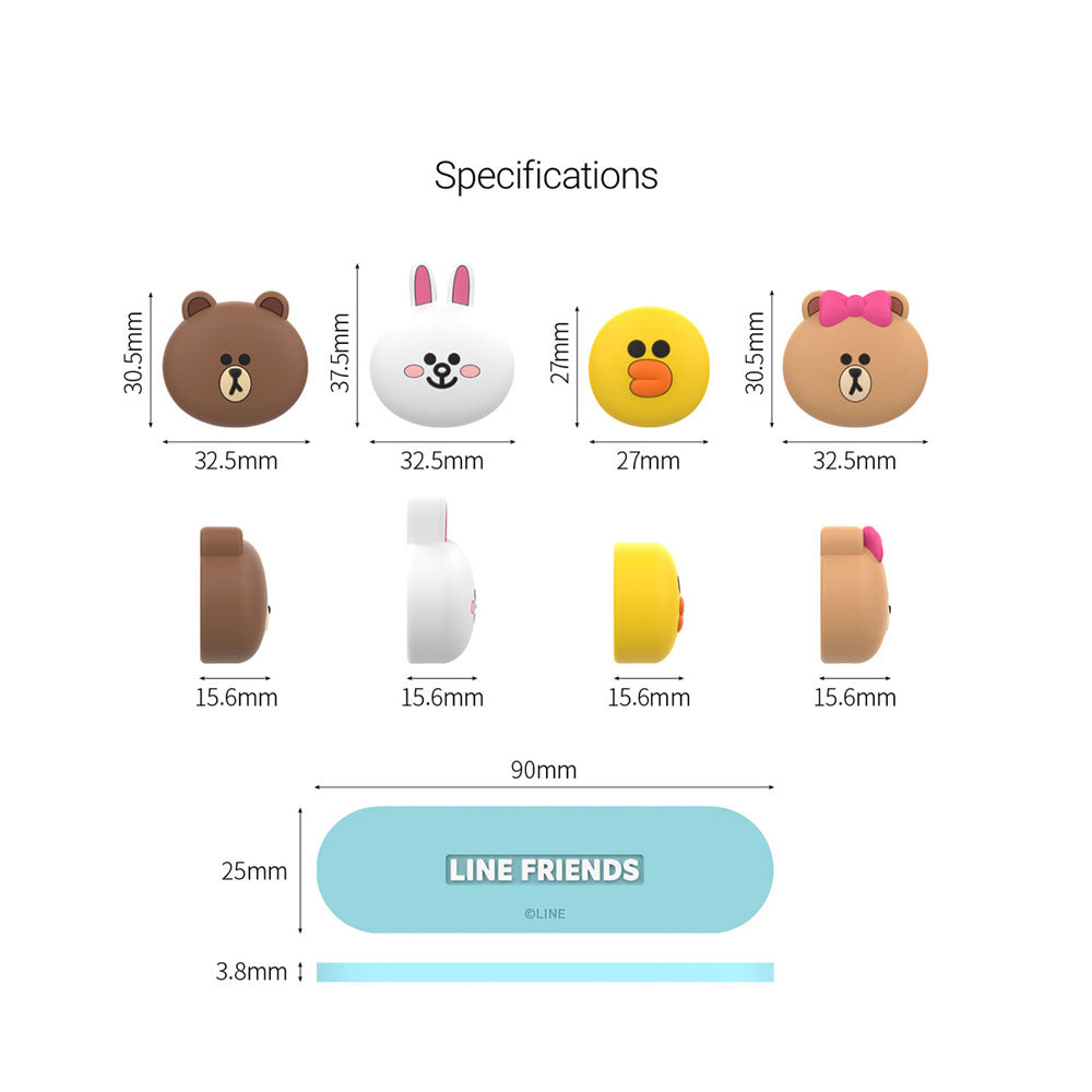 Line Friends Face Magnetic Cable Holder