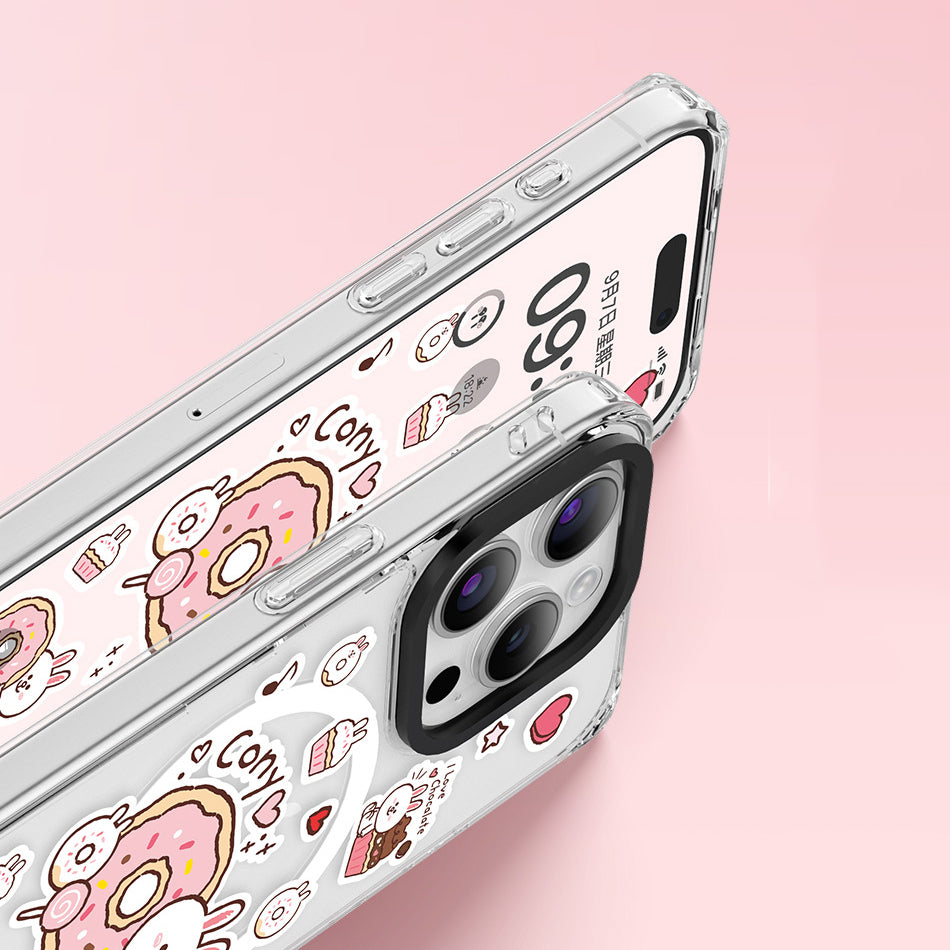 Line Friends Dessert MagSafe Shockproof Transparent Case Cover