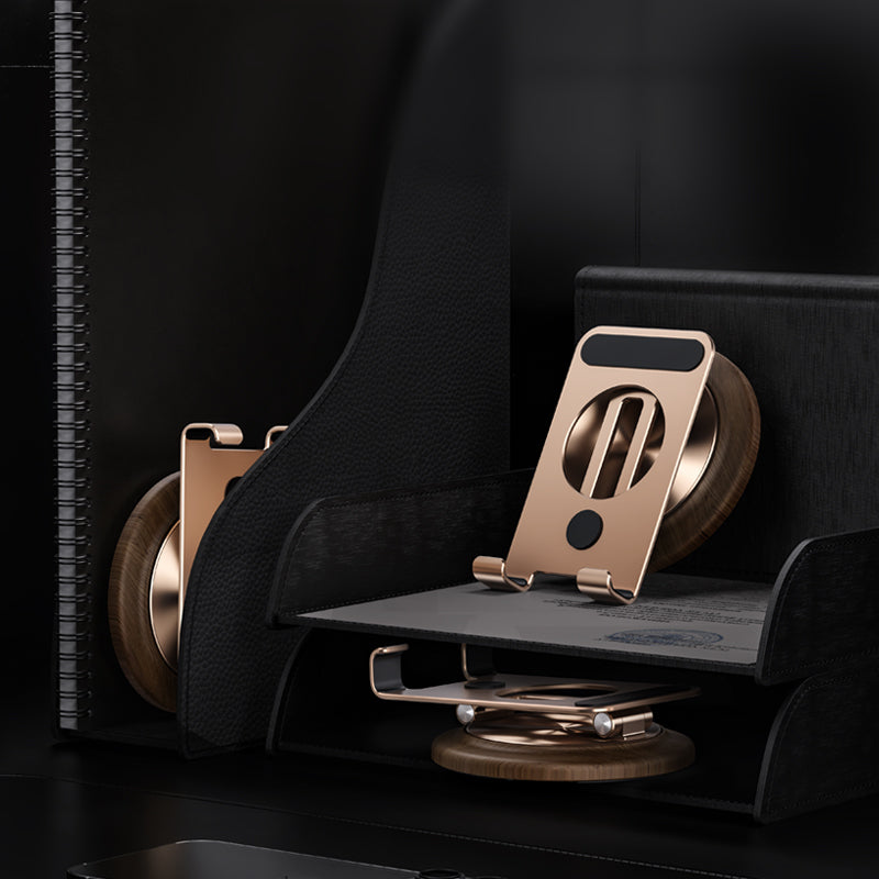 Armor King Foldable 360° Rotation Metal Phone Holder Adjustable Desktop Tablet Stand