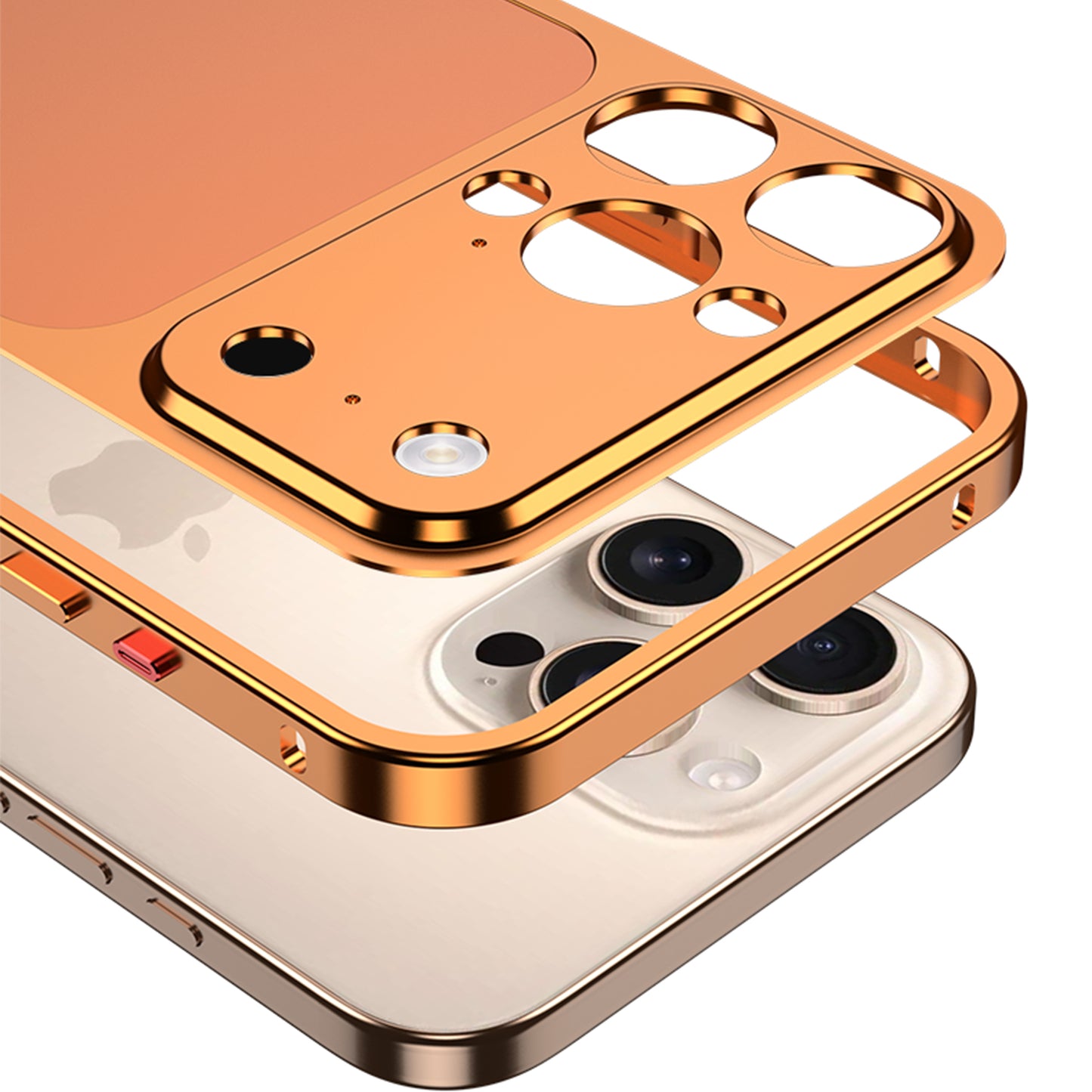 Armor King Supercar Lens Protector Heat Dissipation Metal Bumper Matte Backplate Case Cover