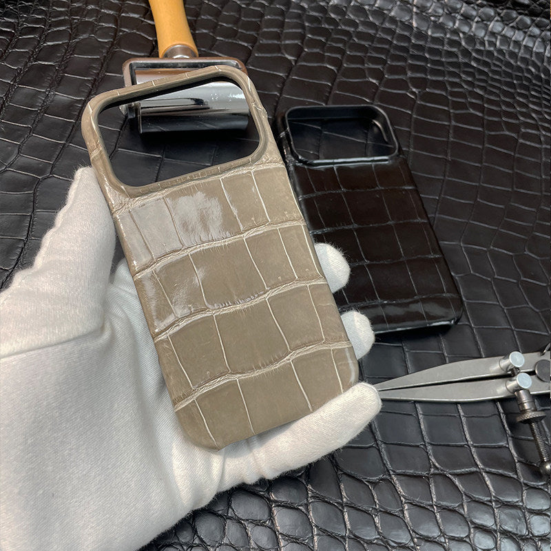 i-idea Handmade Luxury Crocodile Skin Genuine Leather Case Cover