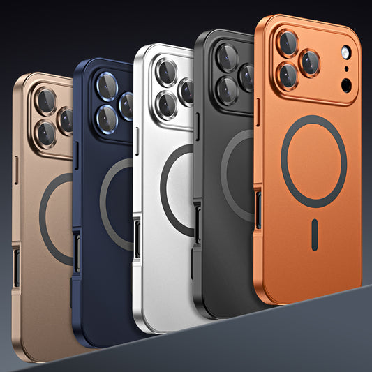 Armor King Original Snap Buckle Aluminum Bumper PC Back Lens Protector MagSafe Case Cover