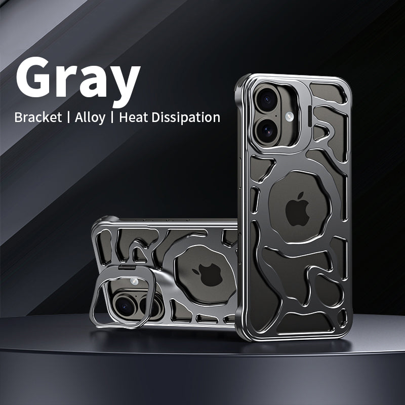 Armor King Auspicious Clouds MagSafe Metal Alloy Air Cushion Kickstand Case Cover