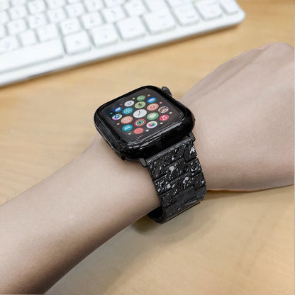 Oatsbasf Luxury Pure Carbon Fiber Adjustable Apple Watch Band Replacement Strap