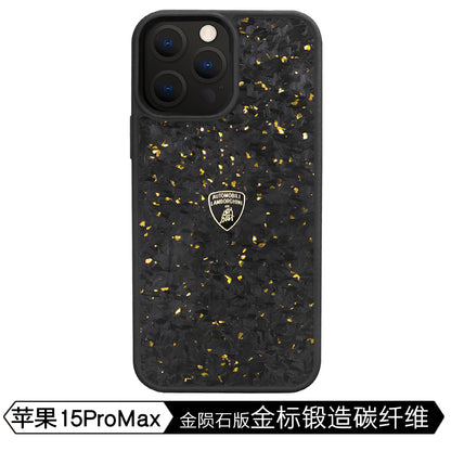 Lamborghini Forged Carbon Fiber Phone Case with Metallic Foil - Huracan D14S