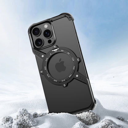 Armor King S Mechanical Gear MagSafe Pivot Ring Stand Air Cushion Sports Metal Case Cover