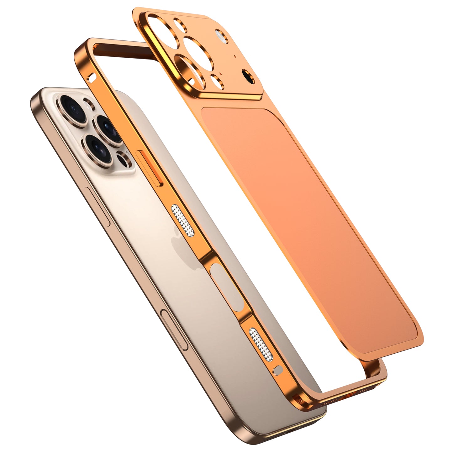 Armor King Supercar Lens Protector Heat Dissipation Metal Bumper Matte Backplate Case Cover