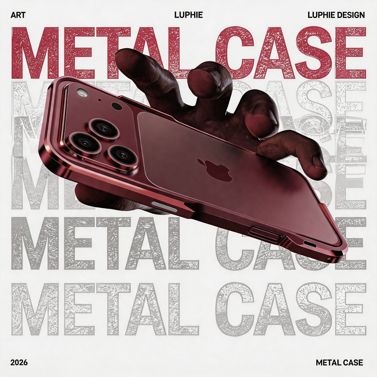Luphie Incisive Sword Slim Light Aluminum Bumper Metal Shell Case