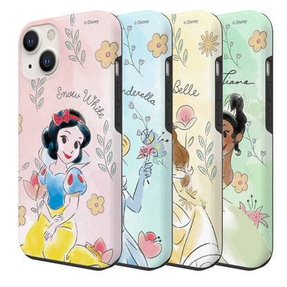 Disney Princess Watercolour Dual Layer TPU+PC Shockproof Guard Up Combo Case Cover