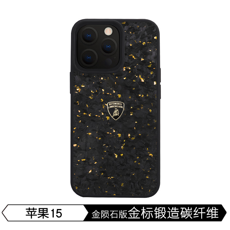 Lamborghini Forged Carbon Fiber Phone Case with Metallic Foil - Huracan D14S