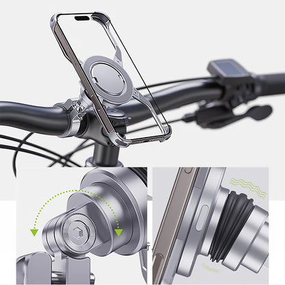 Armor King Magnetic iPhone Holder with Protective Case Bicycle Navigation Bracket Motorcycle Riding Mount