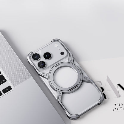 Armor King Alien X Frame MagSafe Pivot Ring Stand Air Cushion Metal Case Cover