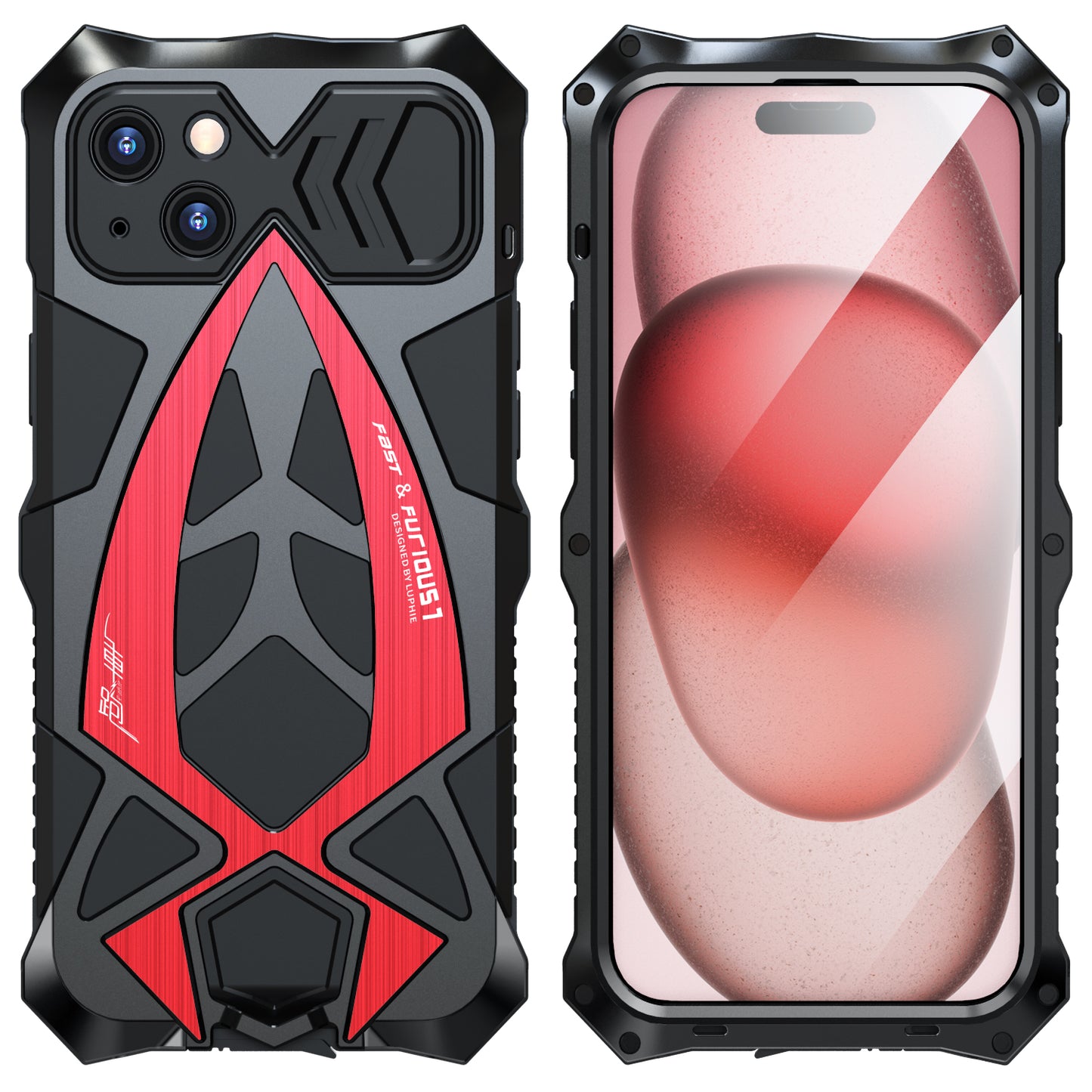 Luphie Roadster Sports Car Water-resistant Shockproof Heavy Duty Metal Case Cover