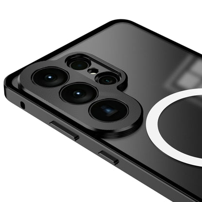 Kylin Armor Elastic Buckle MagSafe Aluminum Metal Bumper Acrylic Back Case Cover