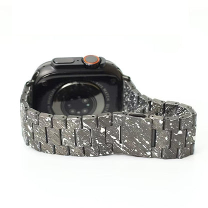 Oatsbasf Luxury Pure Carbon Fiber Adjustable Apple Watch Band Replacement Strap