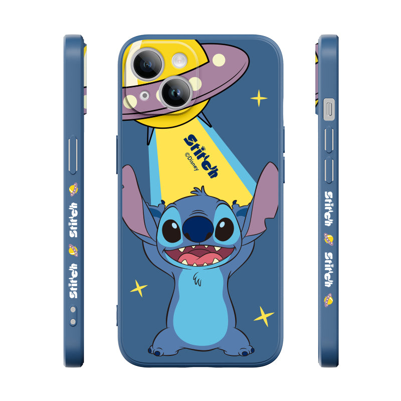 UKA Disney Stitch Side Print Liquid Silicone Case Cover