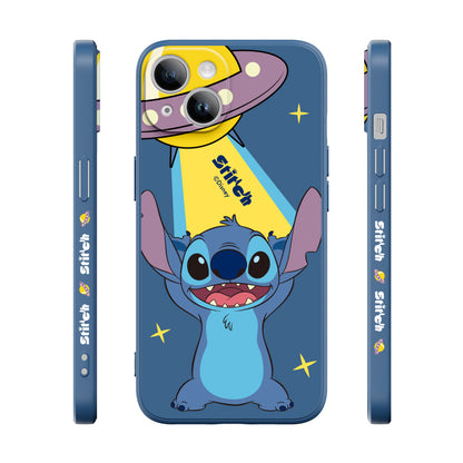 UKA Disney Stitch Side Print Liquid Silicone Case Cover