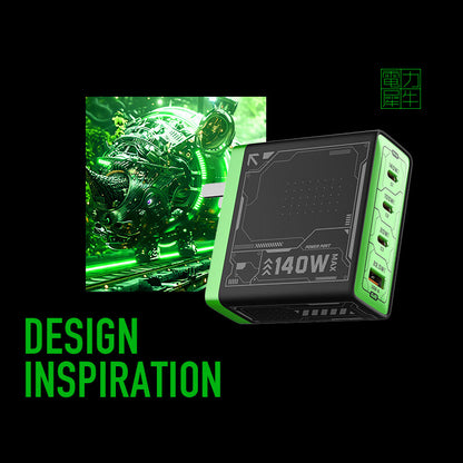 Mfish Electronic Rhino Power Port GaN 140W PD Fast Charger