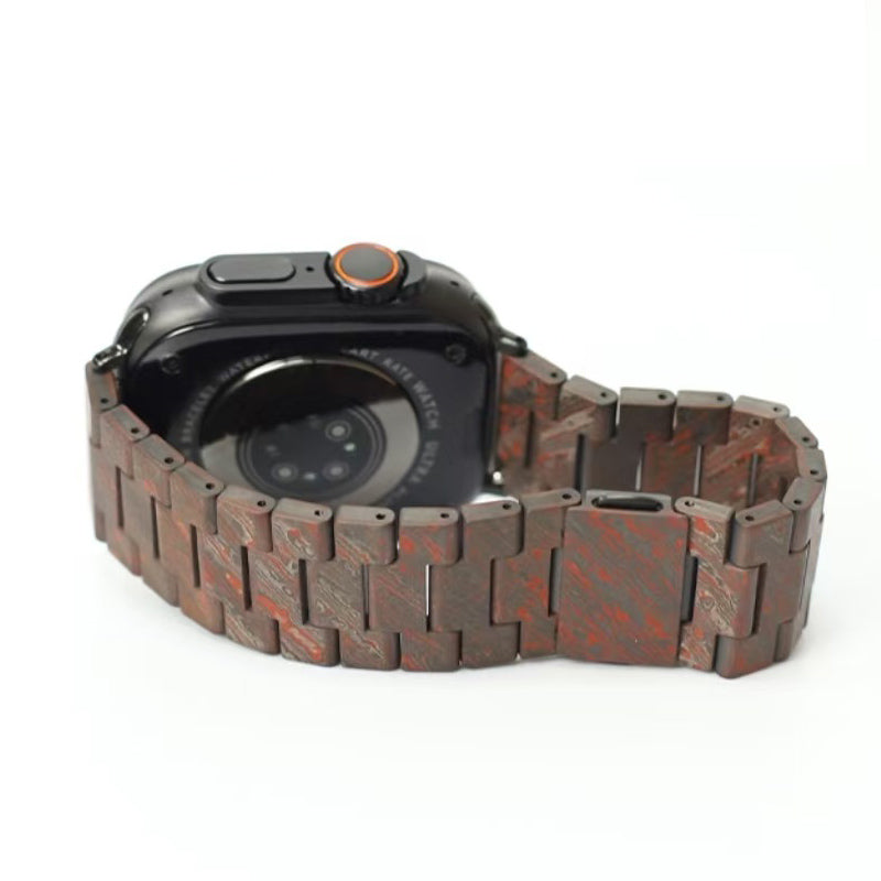 Oatsbasf Luxury Pure Carbon Fiber Adjustable Apple Watch Band Replacement Strap