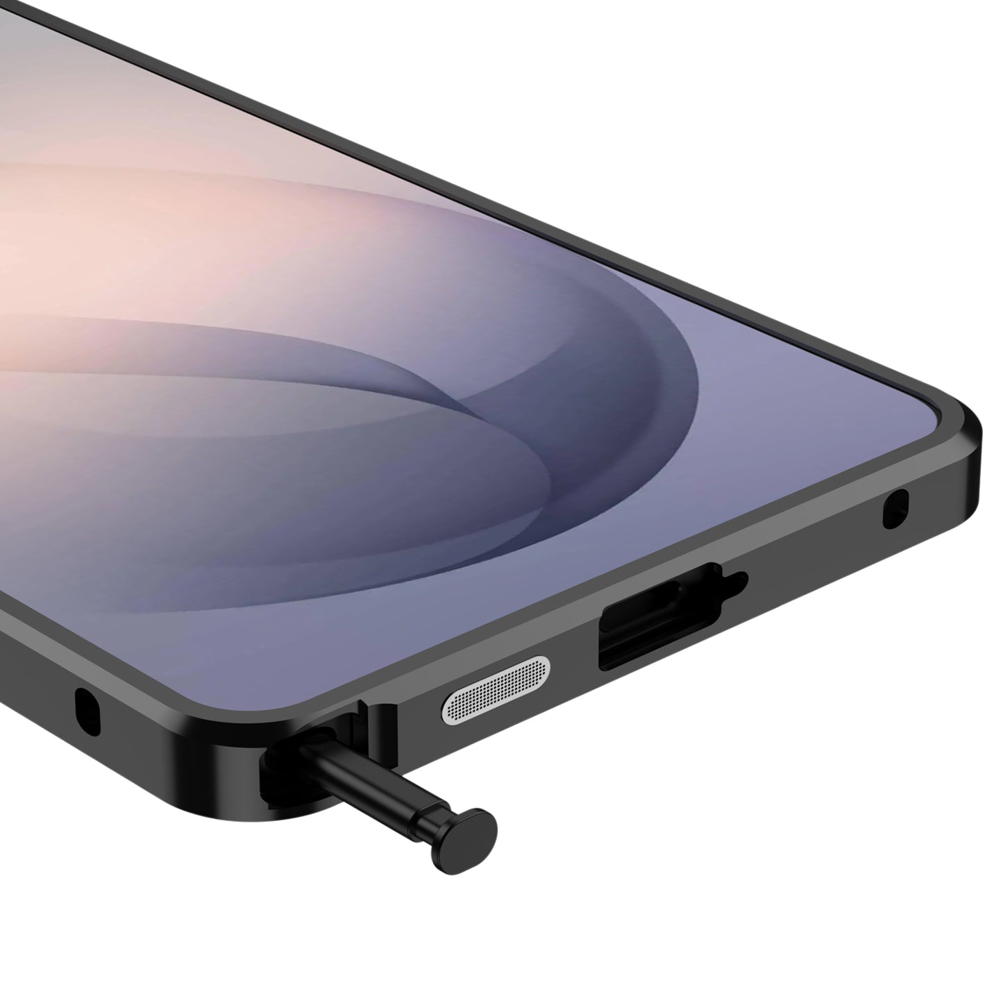 Kylin Armor Elastic Buckle MagSafe Aluminum Metal Bumper Acrylic Back Case Cover