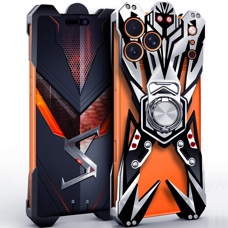 SIMON Thanos Aviation Aluminum Alloy Shockproof Armor Metal Case Cover with Magnetic Bracket