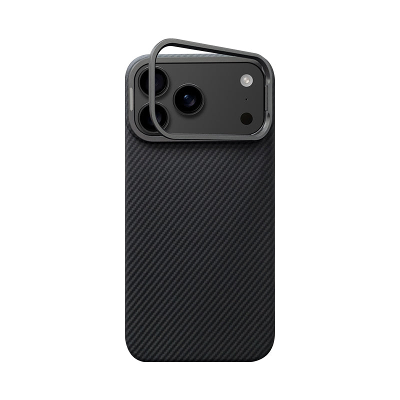 Armor King MagSafe Aramid Fiber Lens Stand Non-Slip Slim Light Case for Apple iPhone 17 series