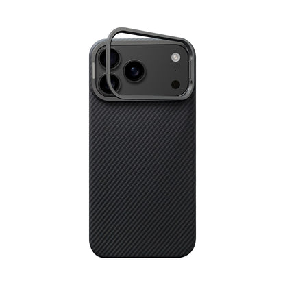 Armor King MagSafe Aramid Fiber Lens Stand Non-Slip Slim Light Case for Apple iPhone 17 series