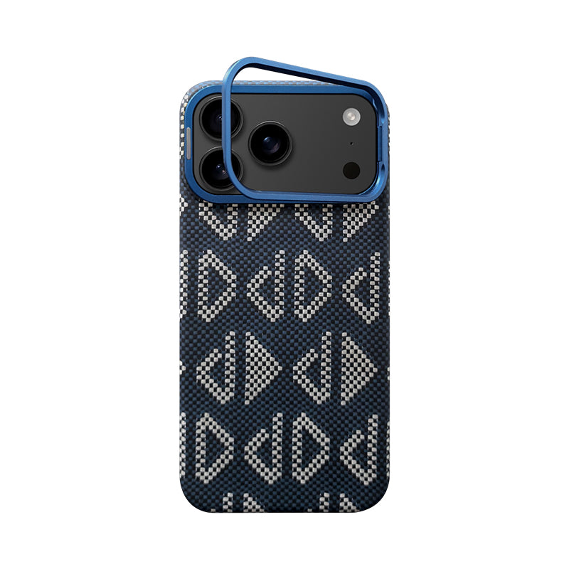 Armor King MagSafe Aramid Fiber Lens Stand Non-Slip Slim Light Case for Apple iPhone 17 series