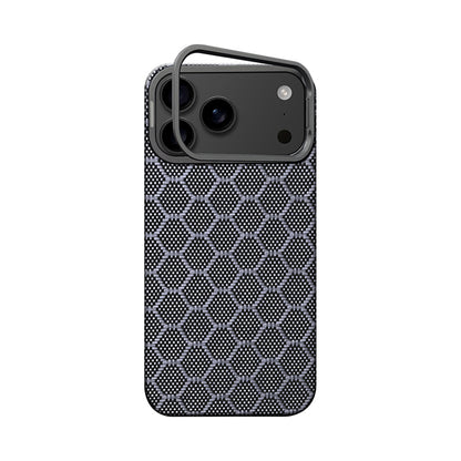 Armor King MagSafe Aramid Fiber Lens Stand Non-Slip Slim Light Case for Apple iPhone 17 series