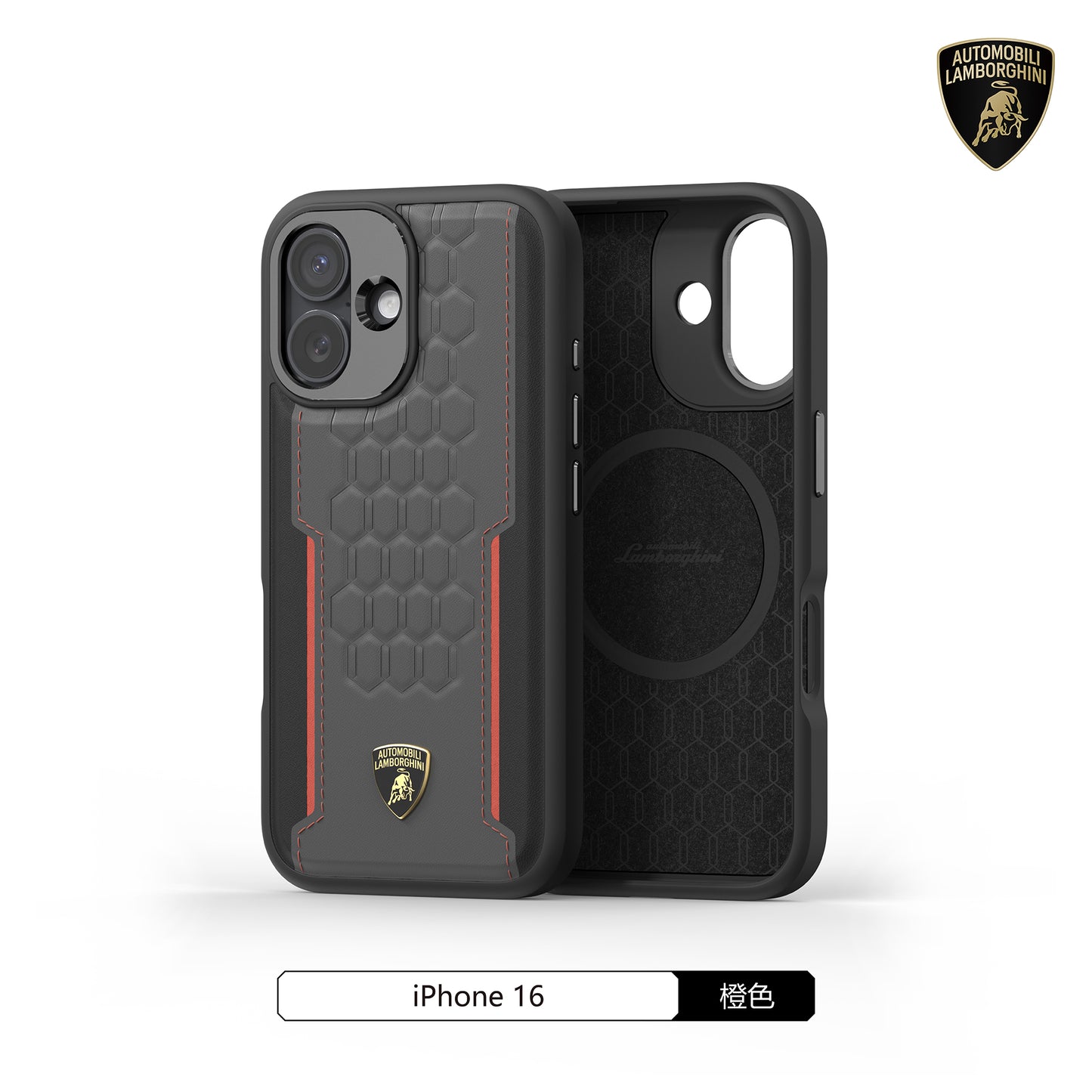 Lamborghini MagSafe Genuine Leather Phone Case - Revuelto D1